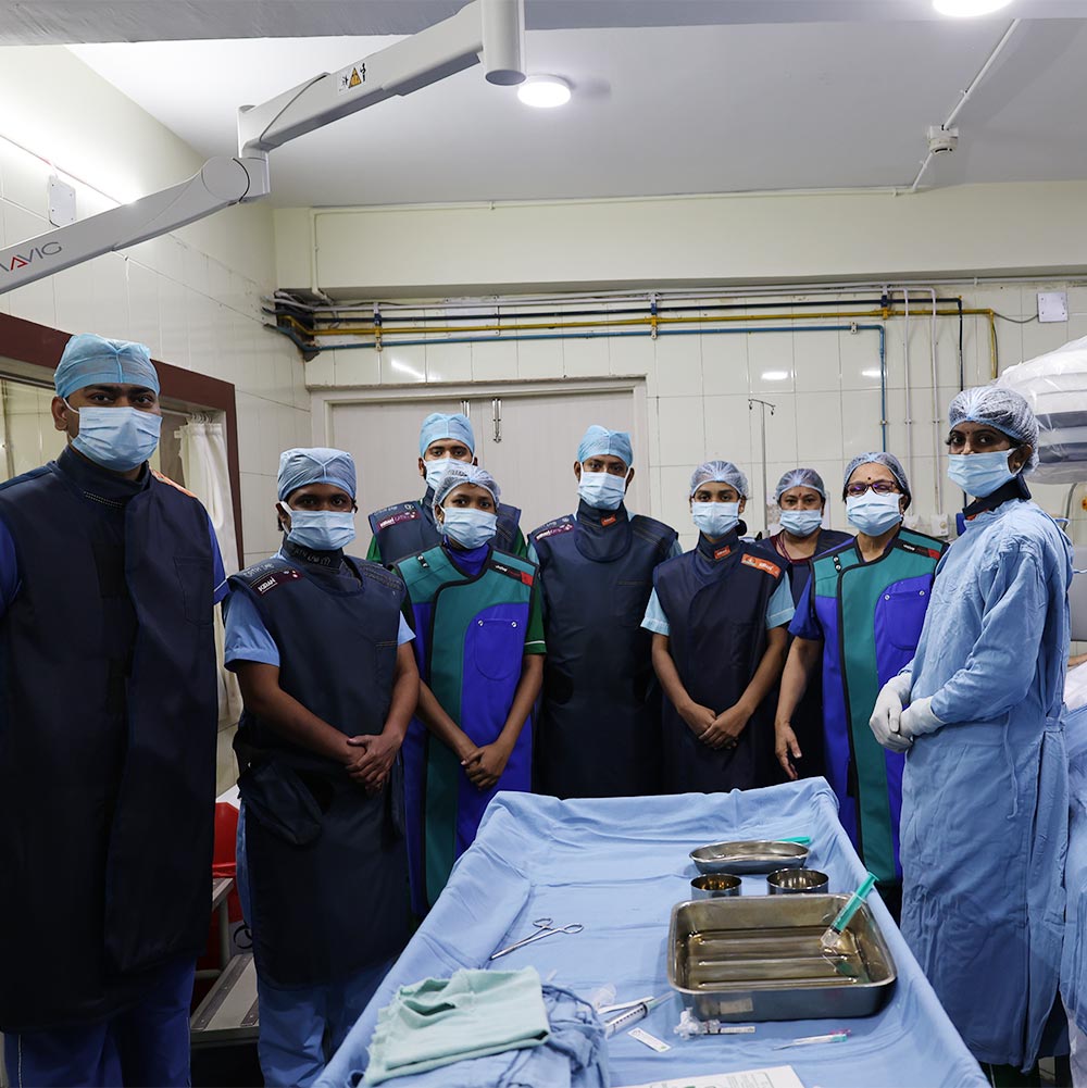 Dr. Maya Gantayet with Neuro Intervention Team